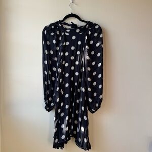 Maeve Polka Dot Long Sleeve Dress